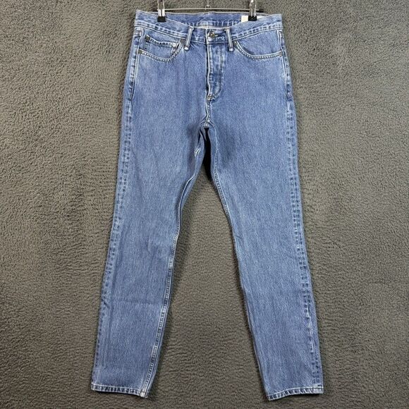 rag & bone Jeans Mens 32x32 Blue Fit 1 Skinny Medium Wash Stretch Denim Pants - Picture 1 of 15